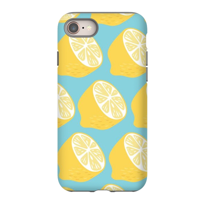 iPhone 8 StrongFit Lemon pattern 13 by Jelena Obradovic