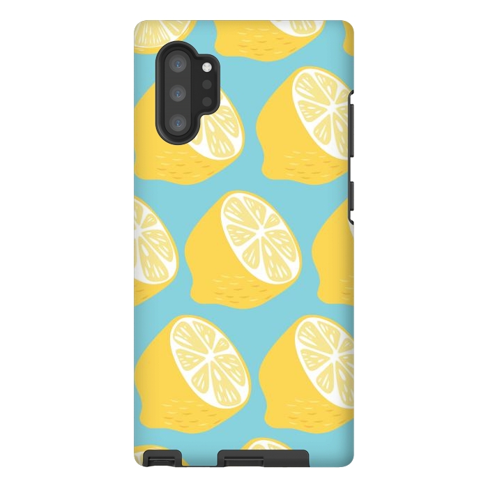 Galaxy Note 10 plus StrongFit Lemon pattern 13 by Jelena Obradovic