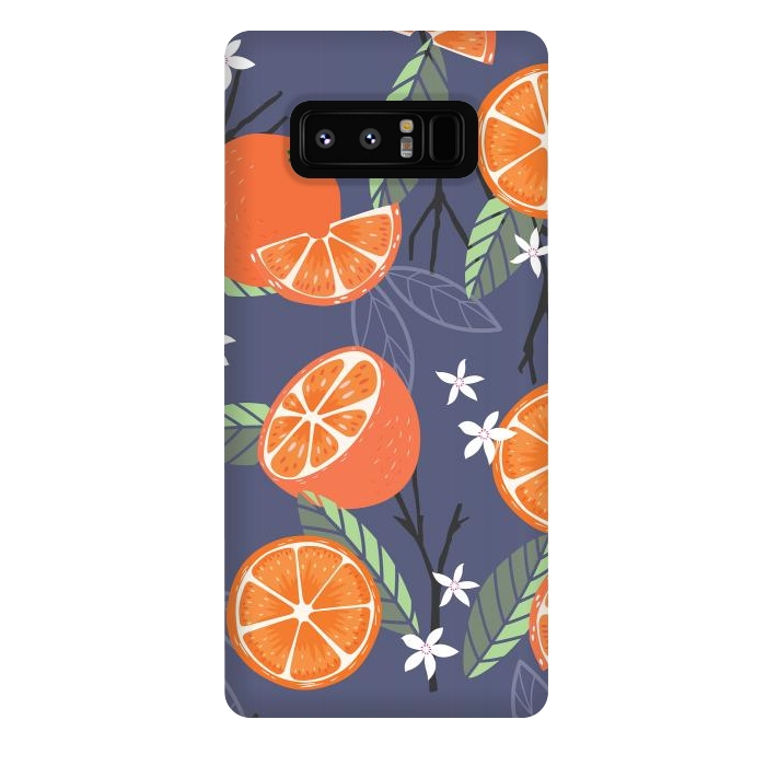 Galaxy Note 8 StrongFit Orange pattern 01 by Jelena Obradovic