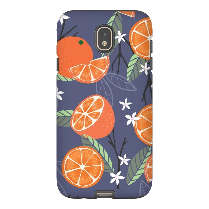 Galaxy J7 StrongFit Orange pattern 01 by Jelena Obradovic