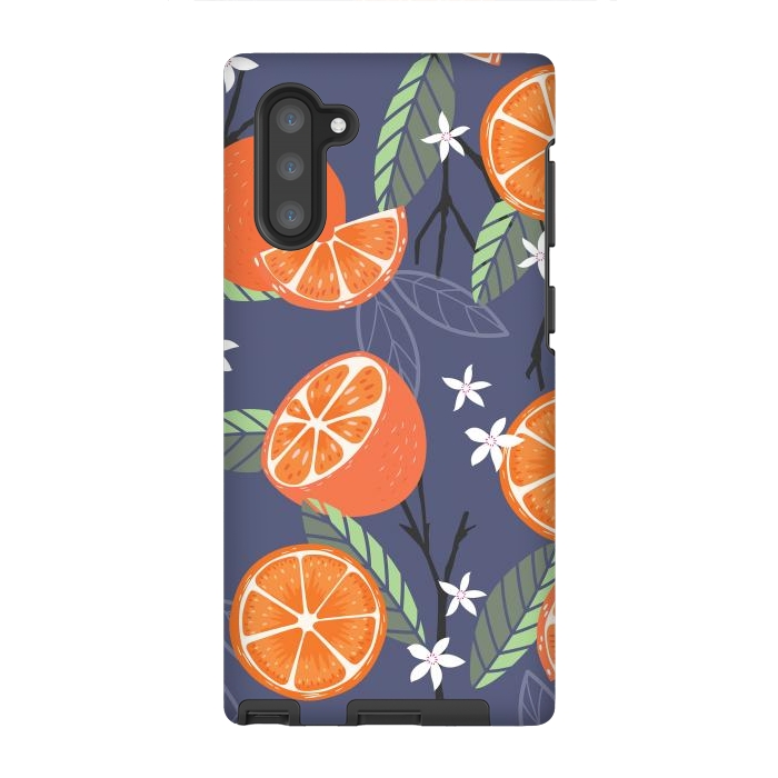 Galaxy Note 10 StrongFit Orange pattern 01 by Jelena Obradovic