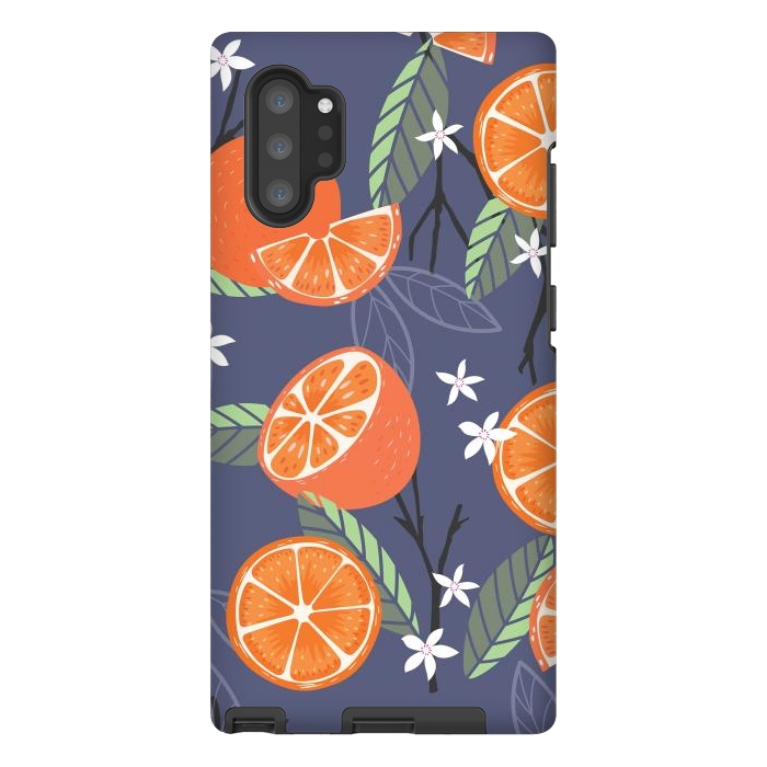 Galaxy Note 10 plus StrongFit Orange pattern 01 by Jelena Obradovic