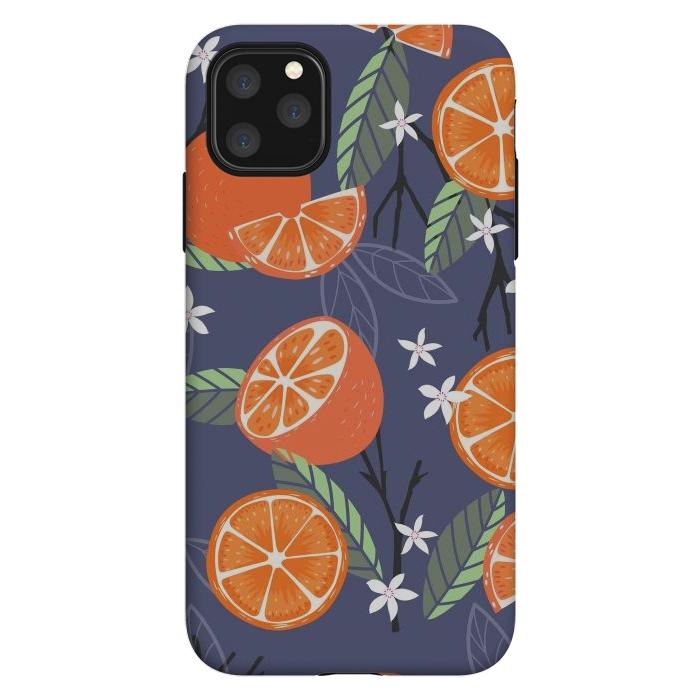 iPhone 11 Pro Max StrongFit Orange pattern 01 by Jelena Obradovic