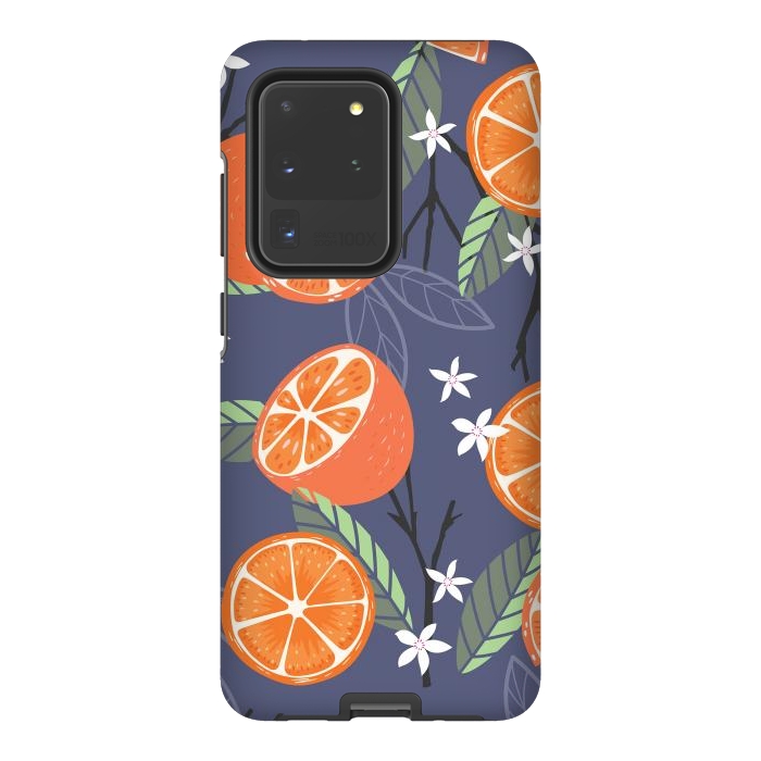 Galaxy S20 Ultra StrongFit Orange pattern 01 by Jelena Obradovic