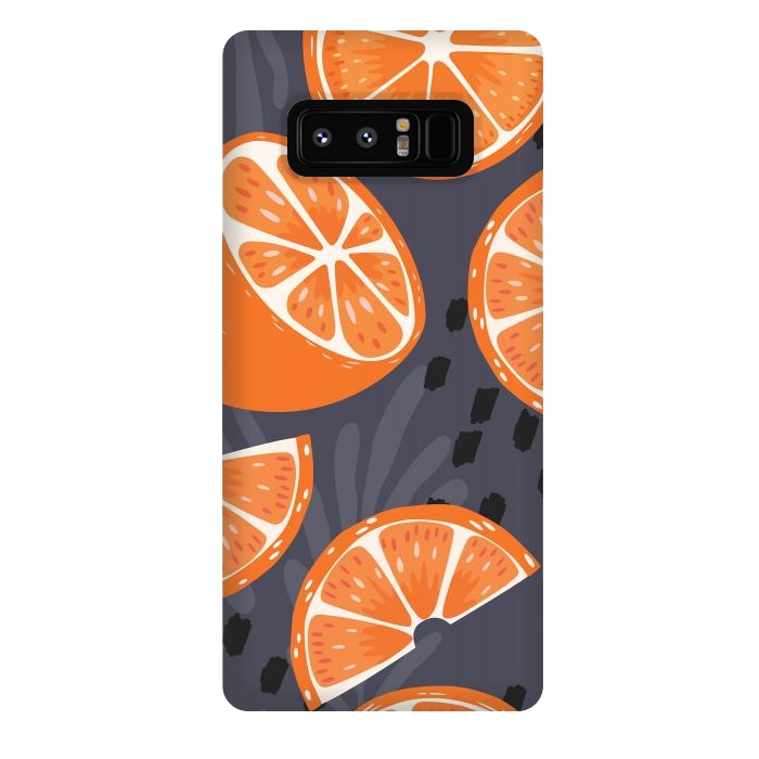 Galaxy Note 8 StrongFit Orange pattern 02 by Jelena Obradovic
