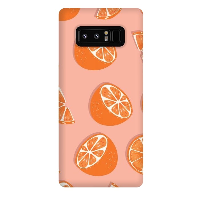 Galaxy Note 8 StrongFit Orange pattern 03 by Jelena Obradovic