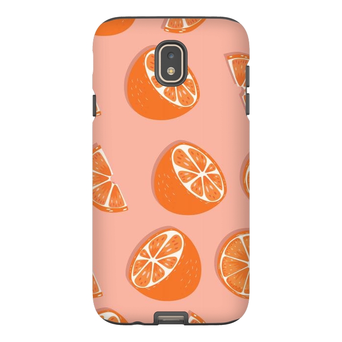 Galaxy J7 StrongFit Orange pattern 03 by Jelena Obradovic