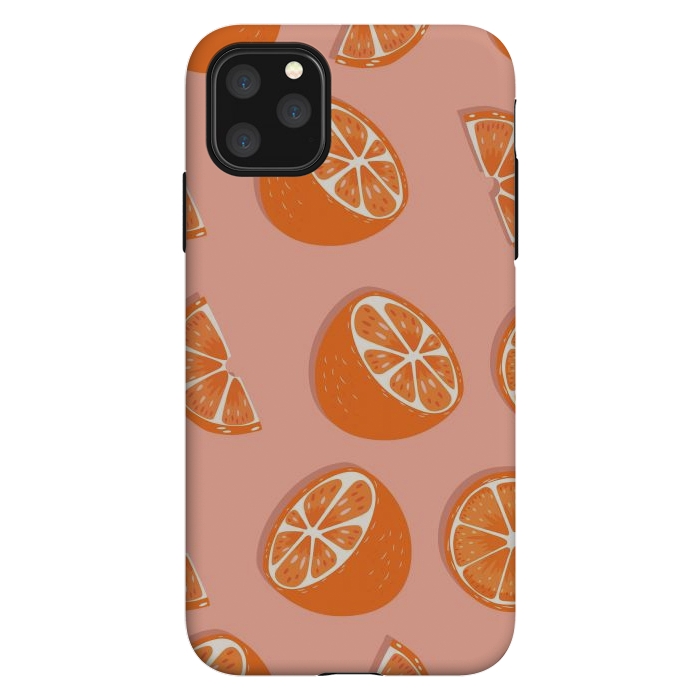 iPhone 11 Pro Max StrongFit Orange pattern 03 by Jelena Obradovic