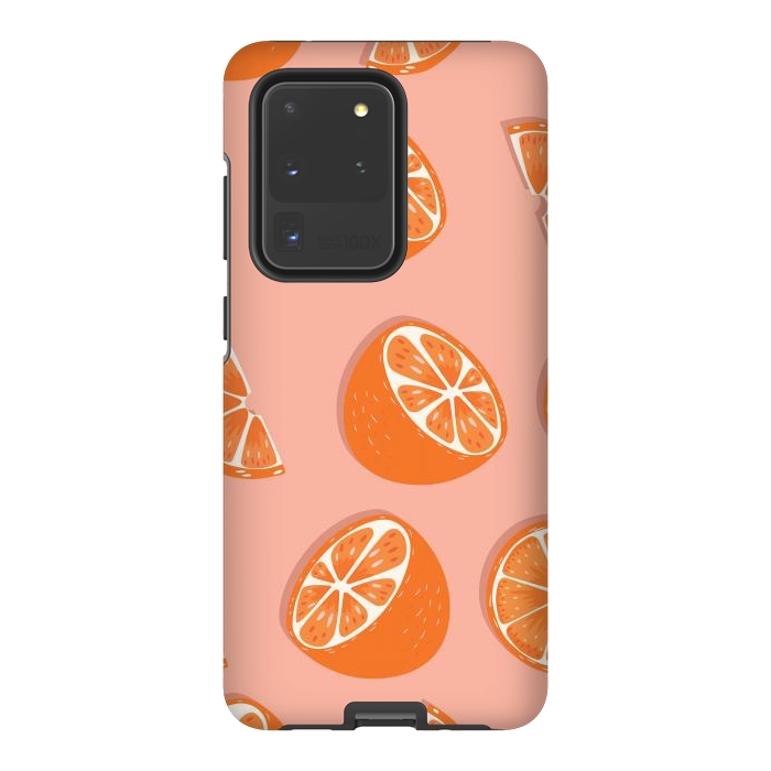 Galaxy S20 Ultra StrongFit Orange pattern 03 by Jelena Obradovic