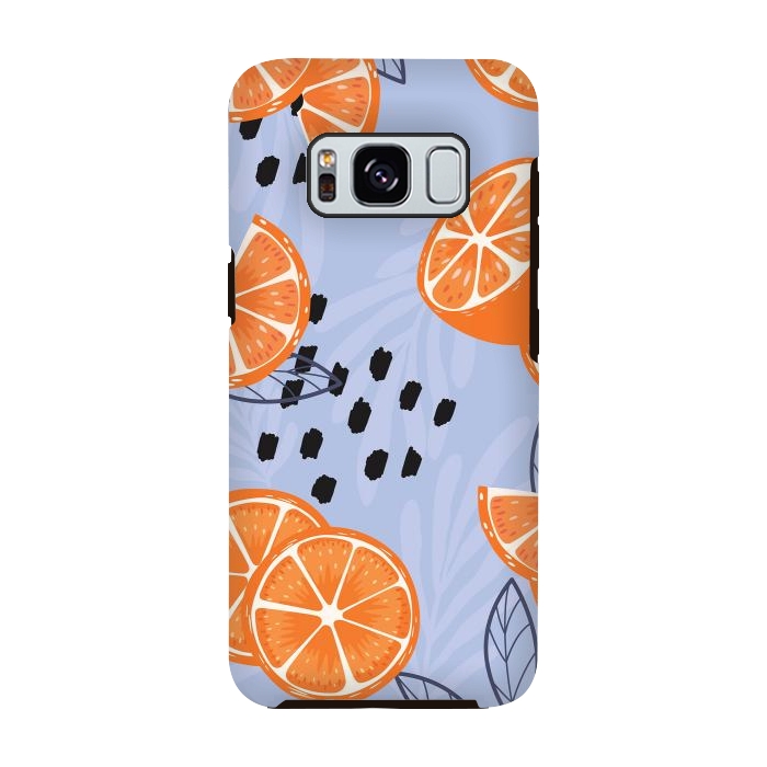 Galaxy S8 StrongFit Orange pattern 04 by Jelena Obradovic