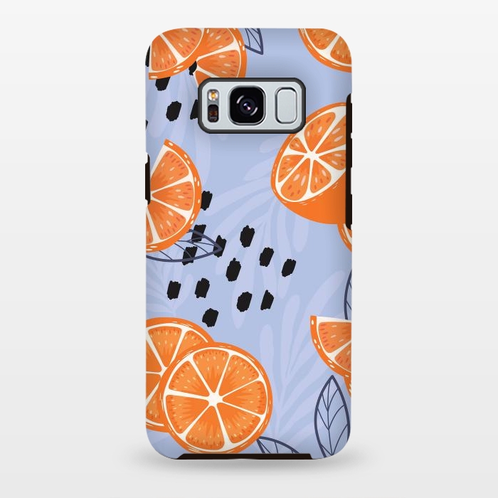 Galaxy S8 plus StrongFit Orange pattern 04 by Jelena Obradovic