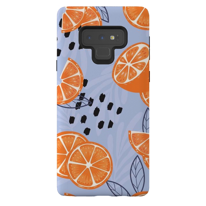 Galaxy Note 9 StrongFit Orange pattern 04 by Jelena Obradovic