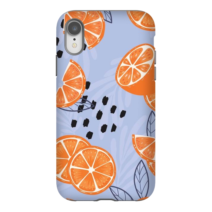 iPhone Xr StrongFit Orange pattern 04 by Jelena Obradovic