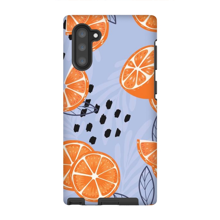 Galaxy Note 10 StrongFit Orange pattern 04 by Jelena Obradovic
