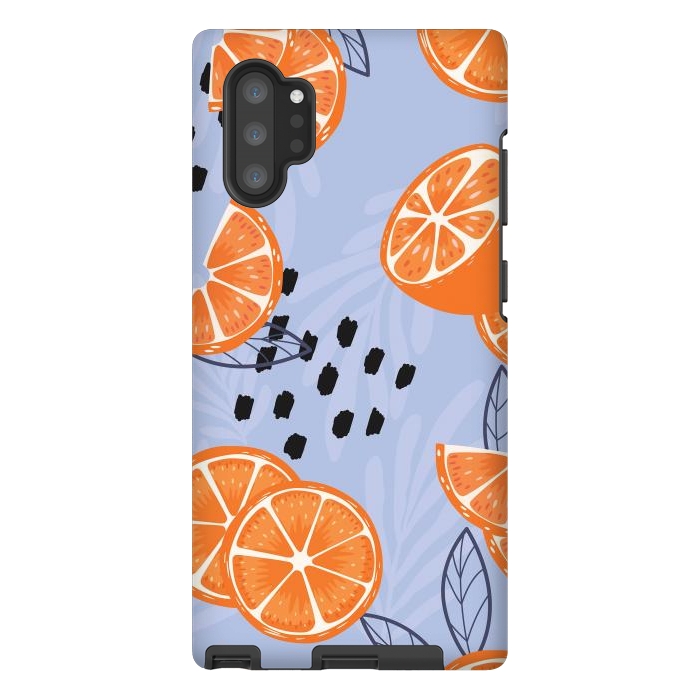 Galaxy Note 10 plus StrongFit Orange pattern 04 by Jelena Obradovic