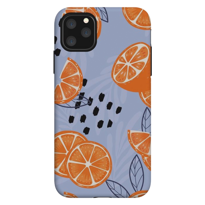 iPhone 11 Pro Max StrongFit Orange pattern 04 by Jelena Obradovic