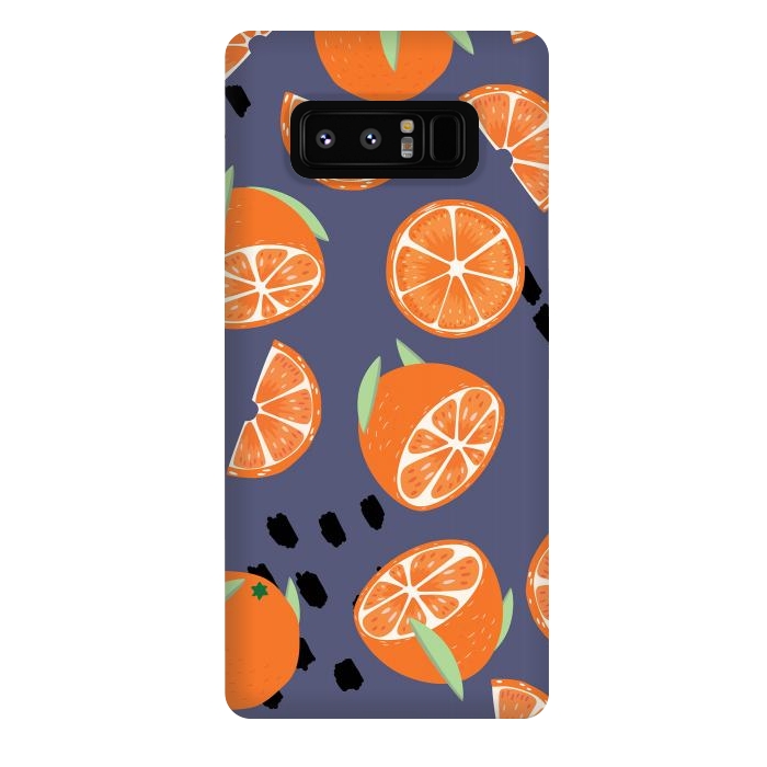 Galaxy Note 8 StrongFit Orange pattern 05 by Jelena Obradovic