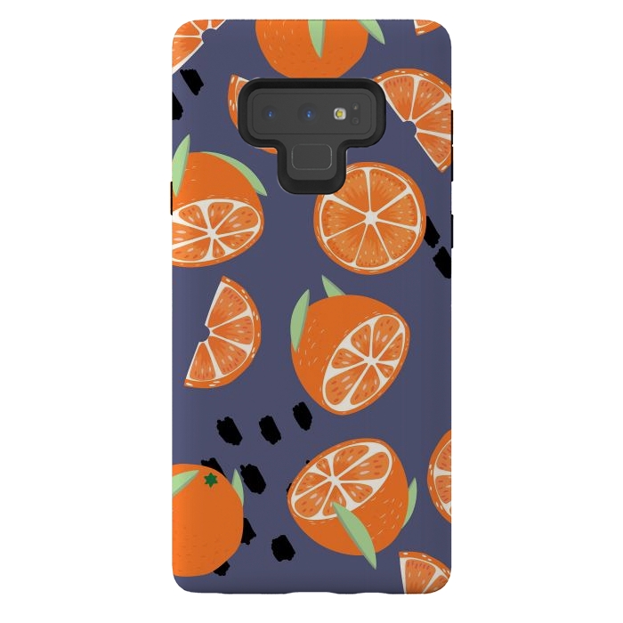 Galaxy Note 9 StrongFit Orange pattern 05 by Jelena Obradovic
