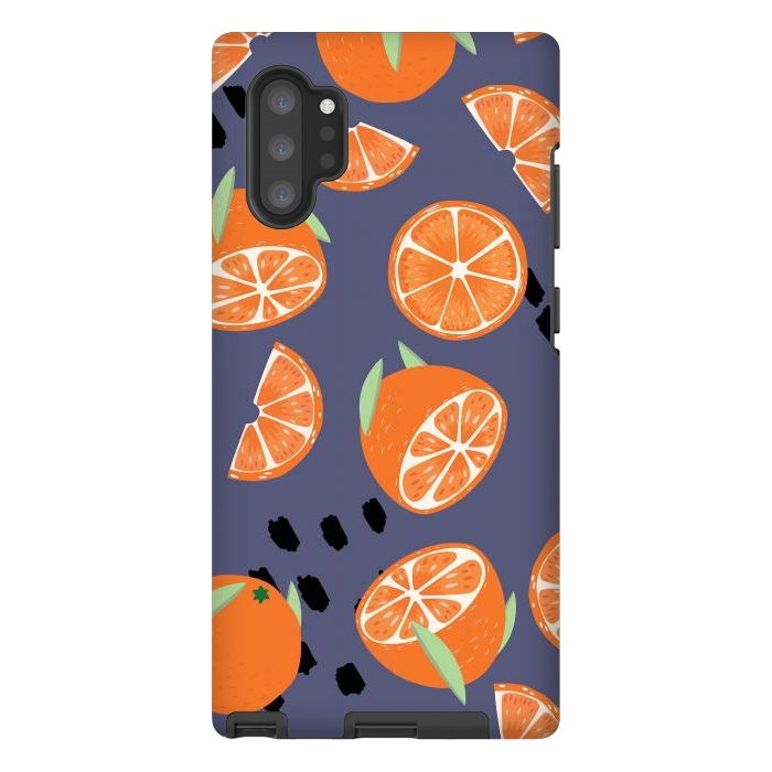 Galaxy Note 10 plus StrongFit Orange pattern 05 by Jelena Obradovic