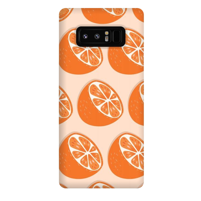 Galaxy Note 8 StrongFit Orange pattern 07 by Jelena Obradovic