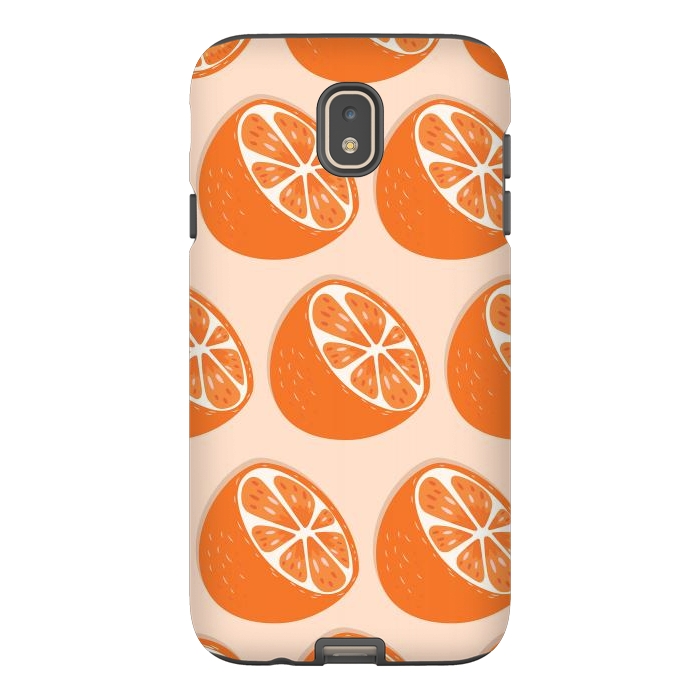 Galaxy J7 StrongFit Orange pattern 07 by Jelena Obradovic