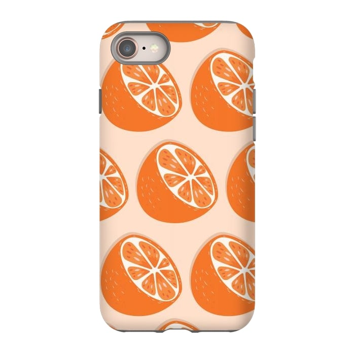 iPhone SE StrongFit Orange pattern 07 by Jelena Obradovic
