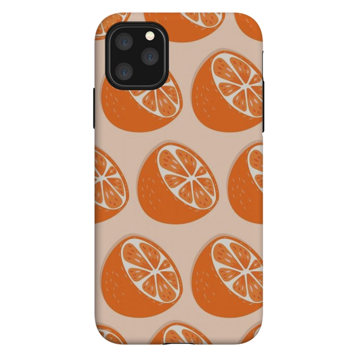 iPhone 11 Pro Max StrongFit Orange pattern 07 by Jelena Obradovic