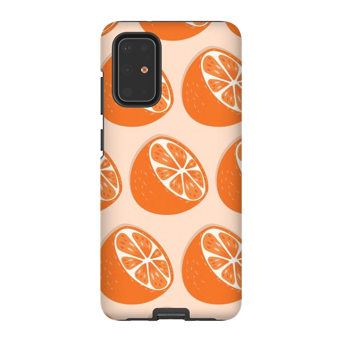 Galaxy S20 Plus StrongFit Orange pattern 07 by Jelena Obradovic
