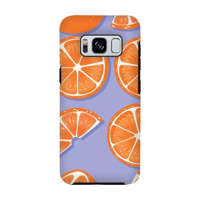 Galaxy S8 StrongFit Orange pattern 08 by Jelena Obradovic