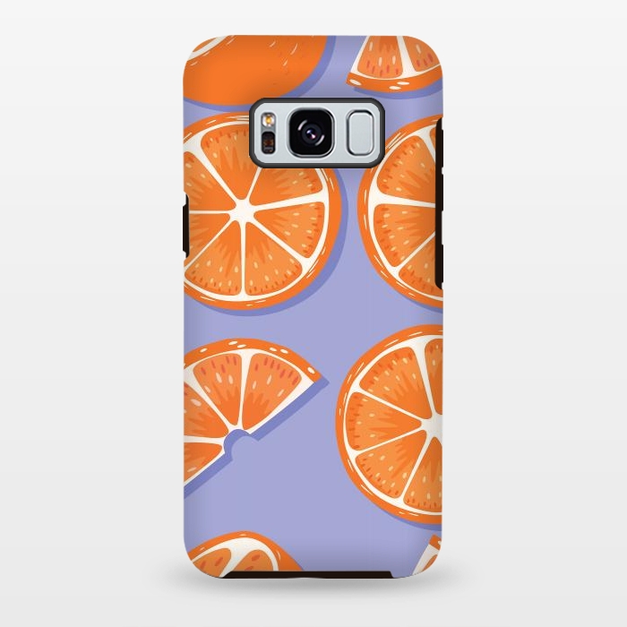 Galaxy S8 plus StrongFit Orange pattern 08 by Jelena Obradovic