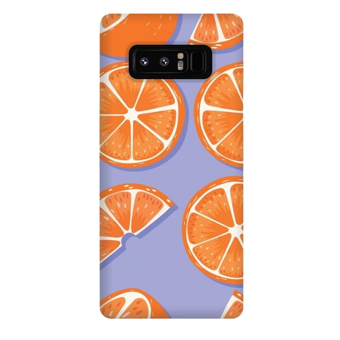 Galaxy Note 8 StrongFit Orange pattern 08 by Jelena Obradovic