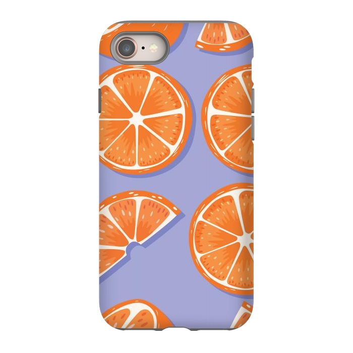 iPhone 8 StrongFit Orange pattern 08 by Jelena Obradovic