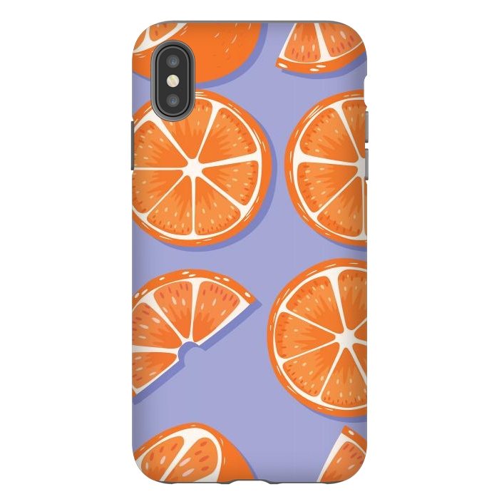 iPhone Xs Max StrongFit Orange pattern 08 by Jelena Obradovic