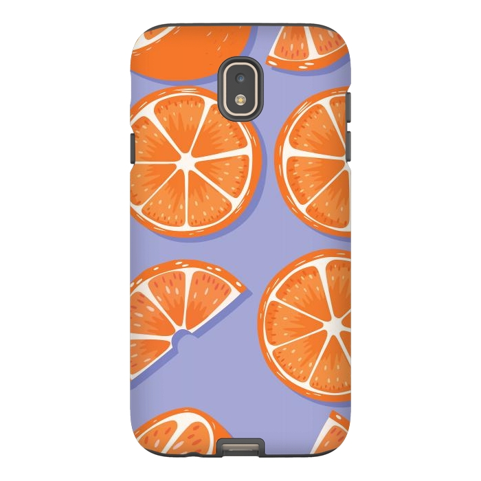 Galaxy J7 StrongFit Orange pattern 08 by Jelena Obradovic