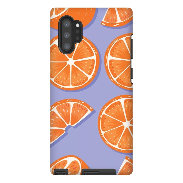Galaxy Note 10 plus StrongFit Orange pattern 08 by Jelena Obradovic