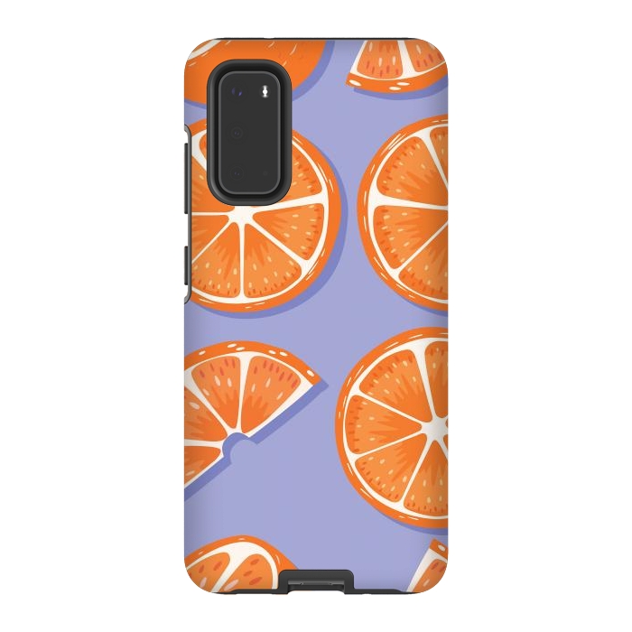 Galaxy S20 StrongFit Orange pattern 08 by Jelena Obradovic
