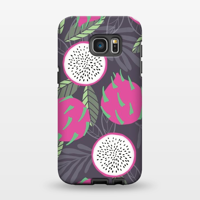 Galaxy S7 EDGE StrongFit Dragon fruit pattern 03 by Jelena Obradovic