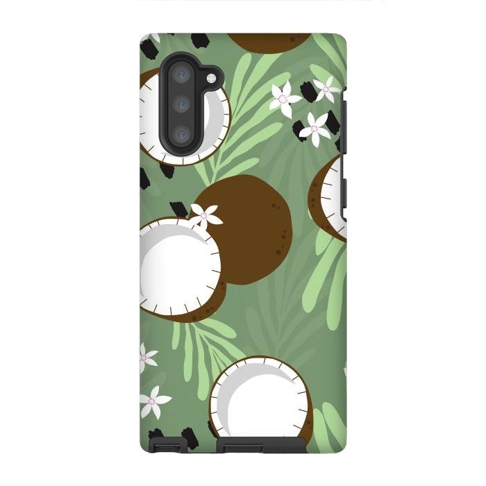 Galaxy Note 10 StrongFit Coconut pattern 01 by Jelena Obradovic