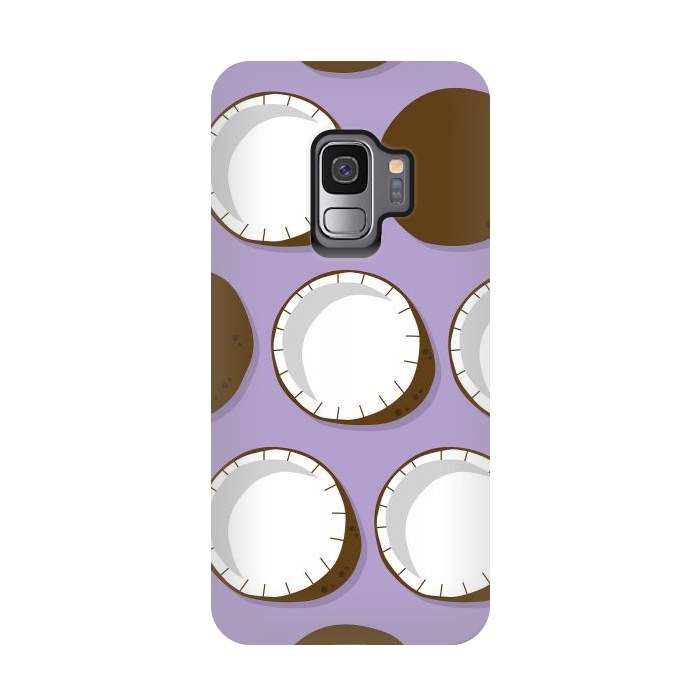 Galaxy S9 StrongFit Coconut pattern 02 by Jelena Obradovic