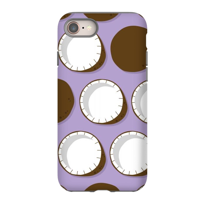 iPhone 8 StrongFit Coconut pattern 02 by Jelena Obradovic
