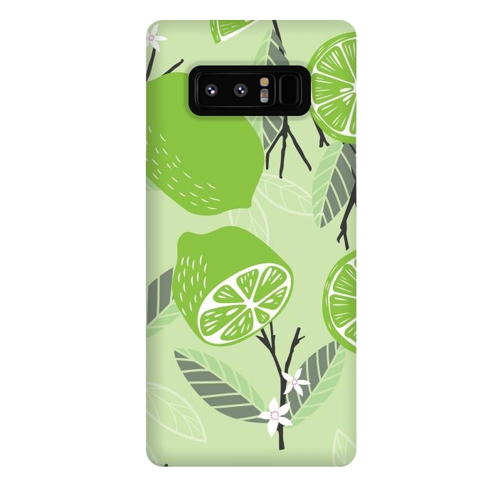 Galaxy Note 8 StrongFit Lime pattern 02 by Jelena Obradovic