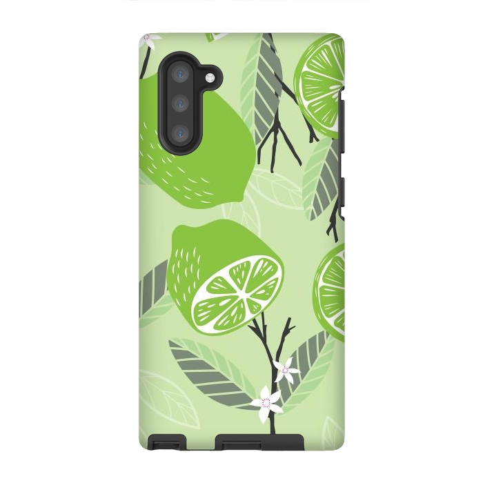 Galaxy Note 10 StrongFit Lime pattern 02 by Jelena Obradovic
