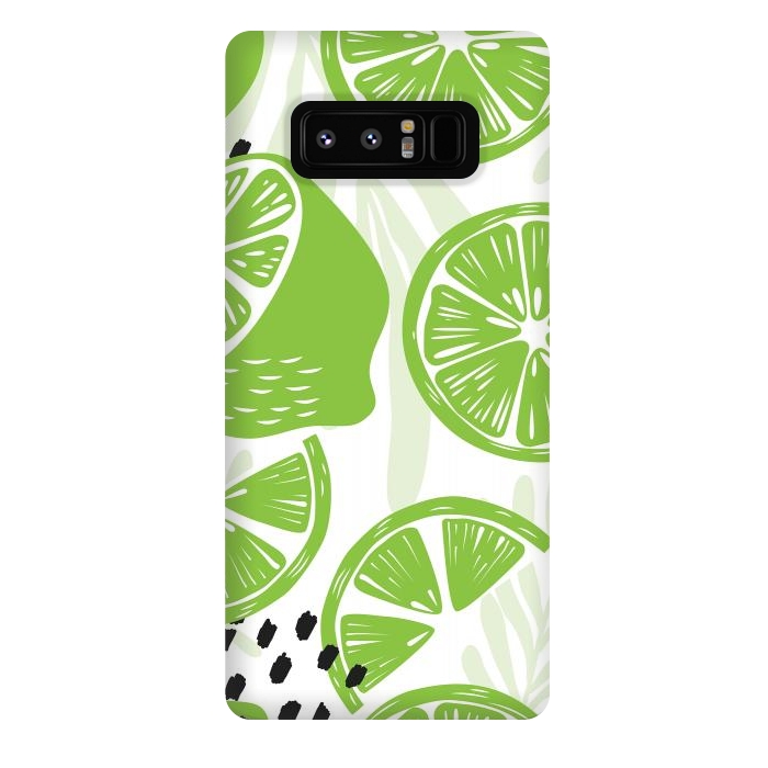 Galaxy Note 8 StrongFit Lime pattern 03 by Jelena Obradovic