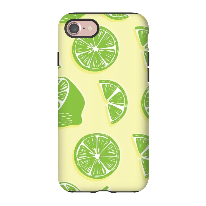 iPhone 7 StrongFit Lime pattern 04 by Jelena Obradovic