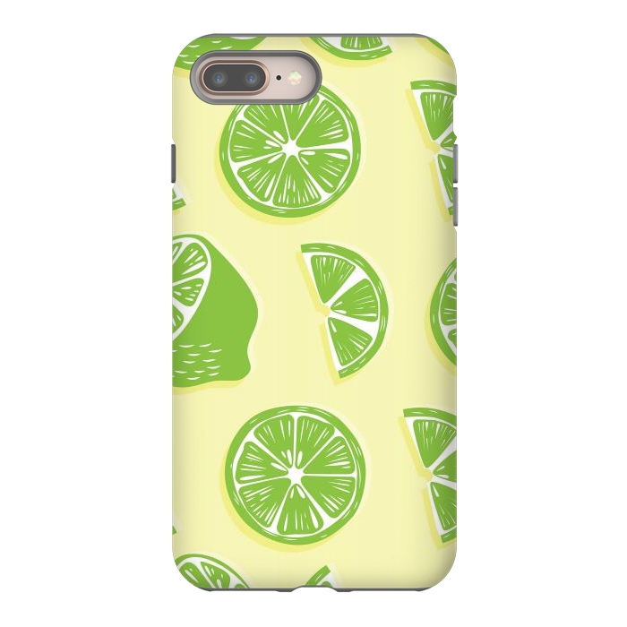 iPhone 7 plus StrongFit Lime pattern 04 by Jelena Obradovic