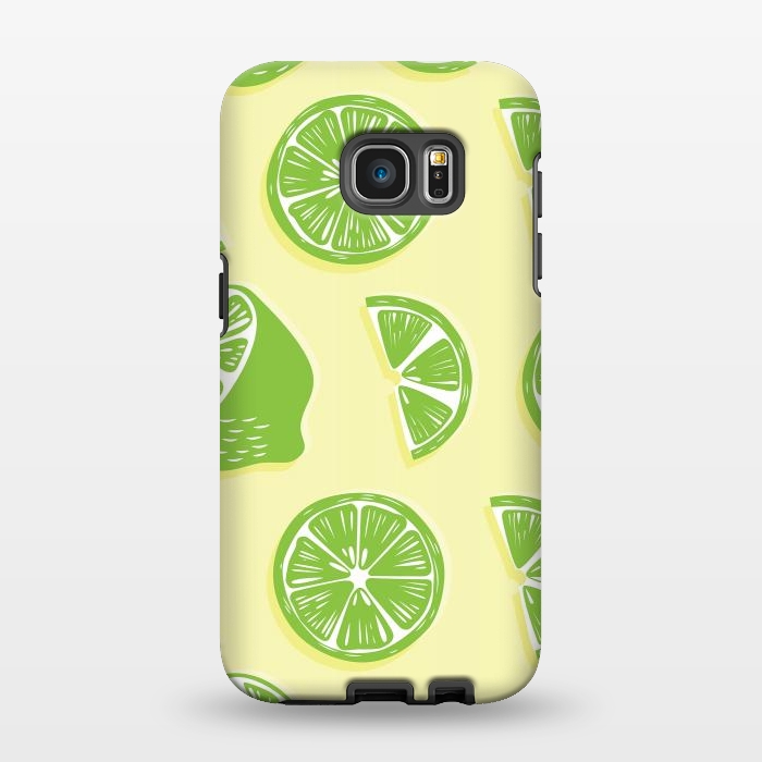 Galaxy S7 EDGE StrongFit Lime pattern 04 by Jelena Obradovic