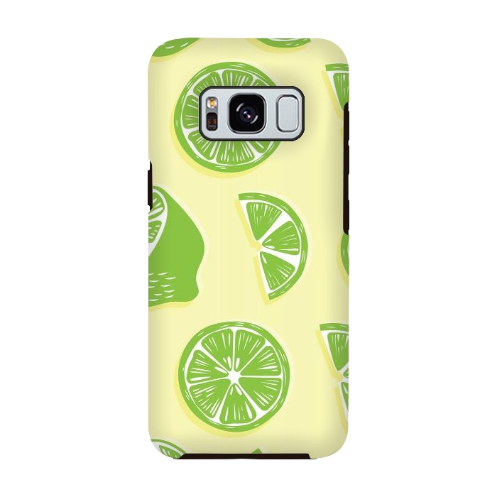 Galaxy S8 StrongFit Lime pattern 04 by Jelena Obradovic