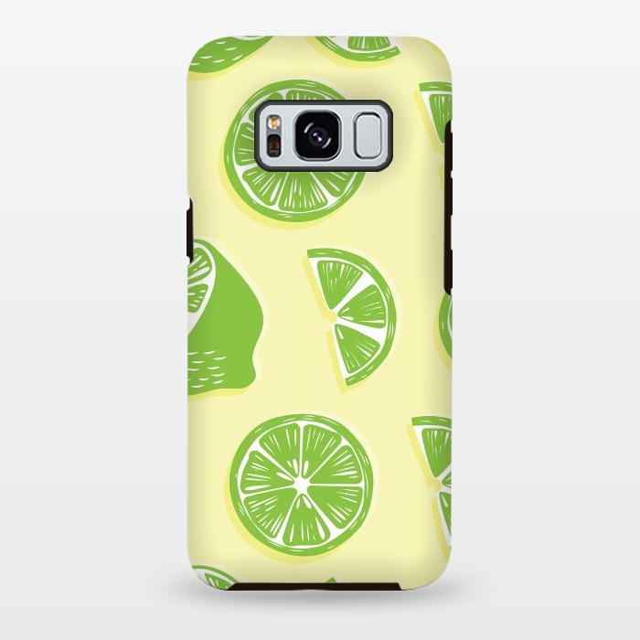 Galaxy S8 plus StrongFit Lime pattern 04 by Jelena Obradovic