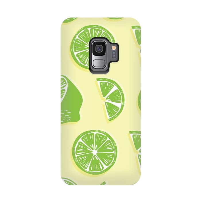 Galaxy S9 StrongFit Lime pattern 04 by Jelena Obradovic