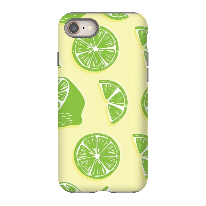 iPhone 8 StrongFit Lime pattern 04 by Jelena Obradovic